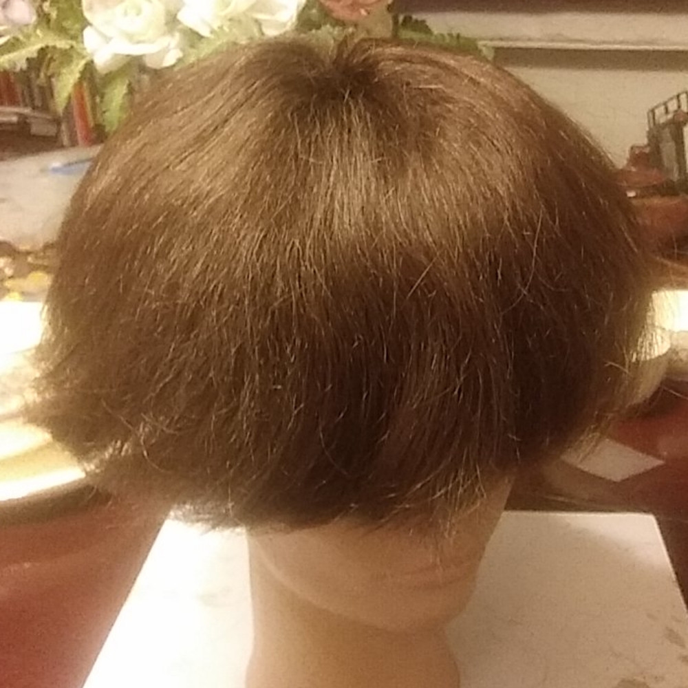 Brown hair topper